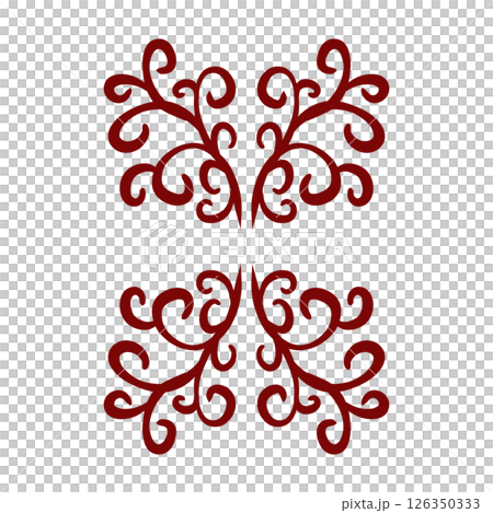 Maroon color tribal design illustration Maroon color tribal design illustration 126350333