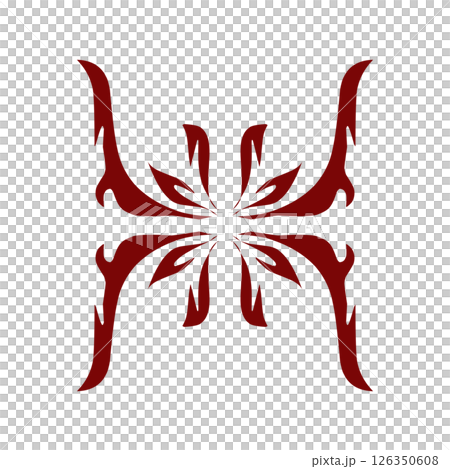 Maroon color tribal design illustration Maroon color tribal design illustration 126350608
