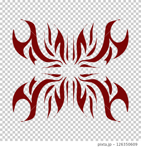 Maroon color tribal design illustration Maroon color tribal design illustration 126350609