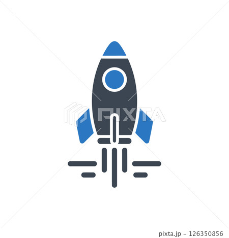 Rocket Launching Speed Icon Rocket Launching Speed Icon 126350856