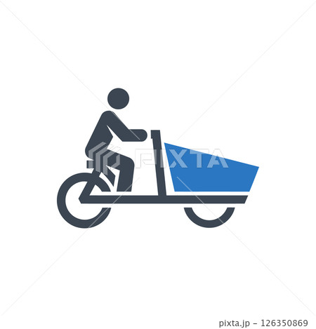 Cargo Bike Transport Icon 126350869