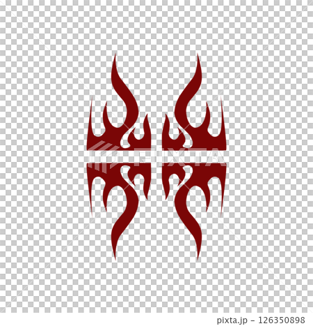Maroon color tribal design illustration Maroon color tribal design illustration 126350898
