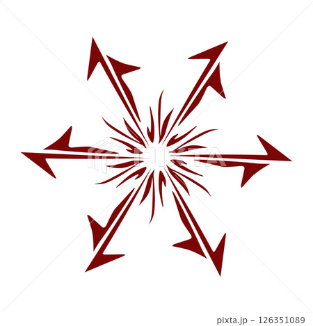 Maroon color tribal design illustration Maroon color tribal design illustration 126351089