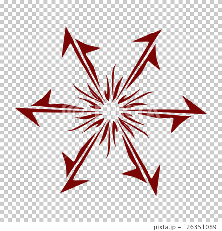 Maroon color tribal design illustration Maroon color tribal design illustration 126351089
