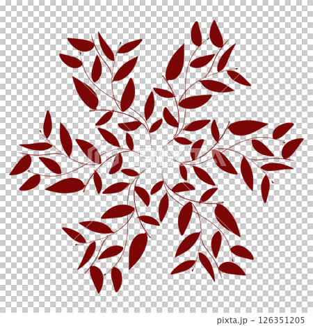 Maroon color tribal design illustration 126351205