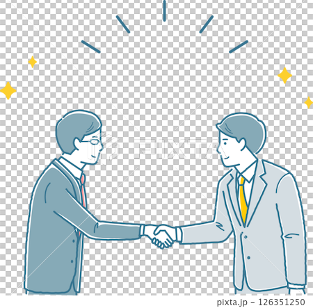 達成商業交易的商人 126351250