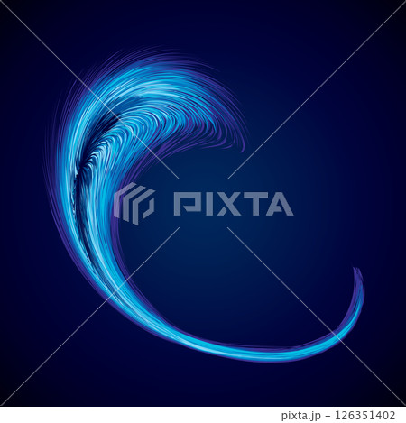 Abstract background. Explosion. Vector drawing 126351402
