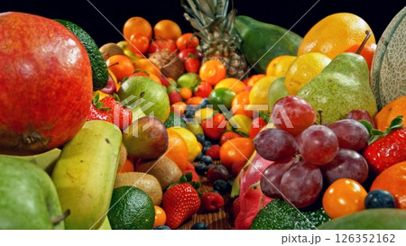 Assortment of Various Kind of Fresh Fruits. 126352162