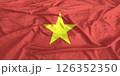 Vietnam Flag Wind Waving Close Up 126352350