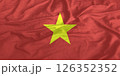 Vietnam Flag Wind Waving Close Up 126352352