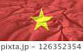 Vietnam Flag Wind Waving Close Up 126352354