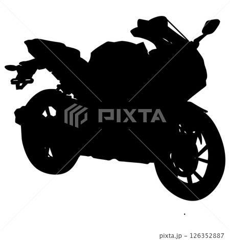 Motorcycle silhouette illustration 126352887