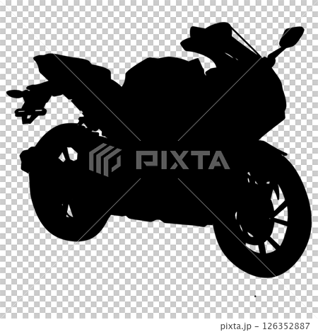 Motorcycle silhouette illustration 126352887