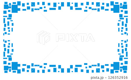 Abstract background with blue plaid frame 126352916