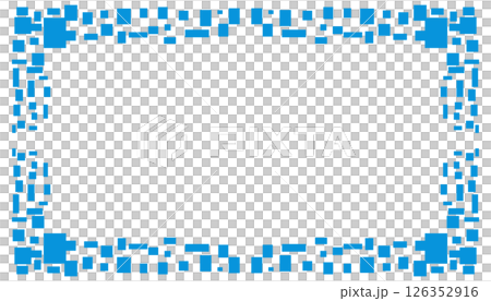 Abstract background with blue plaid frame 126352916