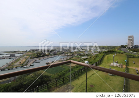 千葉　旭　飯岡刑部岬展望館から見る風景 126353075