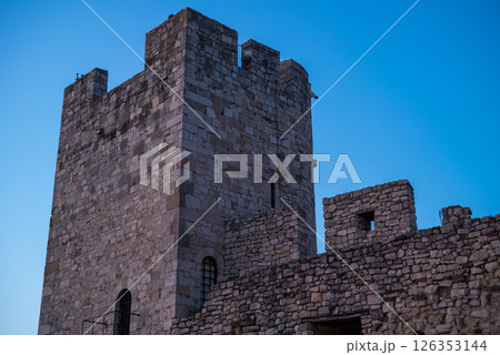 Remains of Historic Belgrade Fortress in Kalemegdan park in Belgrade, capital of Serbia 126353144