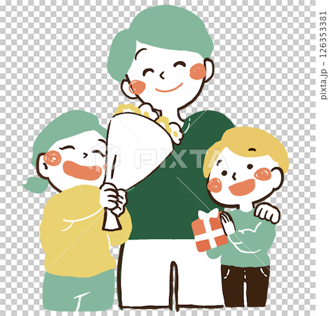 父親節_爸爸收到禮物 父親節_爸爸收到禮物 126353381