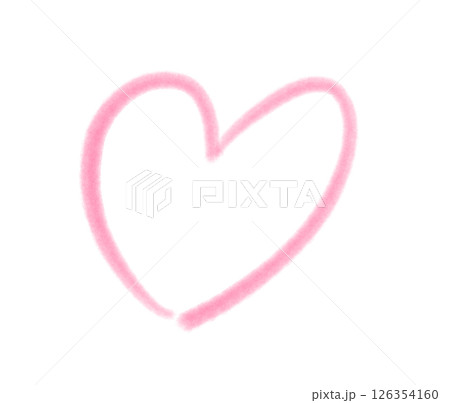 ハート（ピンク） 126354160