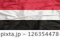 Yemen Flag Wind Waving Close Up 126354478
