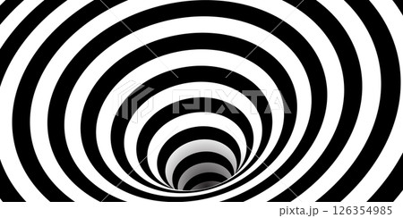 Space wormhole illusion as a bw bg 126354985