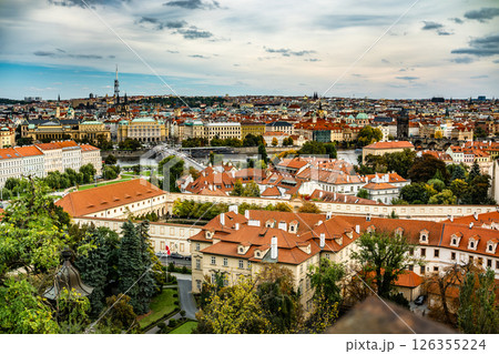 Amazing Panoramic View Of An Old Town Of Prague 126355224