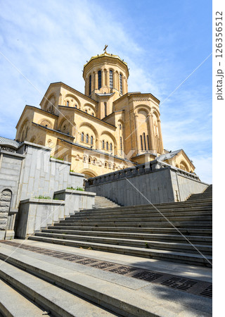 Holy Trinity Cathedral of Tbilisi (Sameba), main cathedral of the Georgian Orthodox Church in Tbilisi, capital of Georgia 126356512