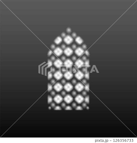 Shadow on dark wall vector illustration, sun light from window Islamic Ramadan arch frame, soft shade oriental pattern Shadow on dark wall vector illustration, sun light from window Islamic Ramadan arch frame, soft shade oriental pattern 126356733