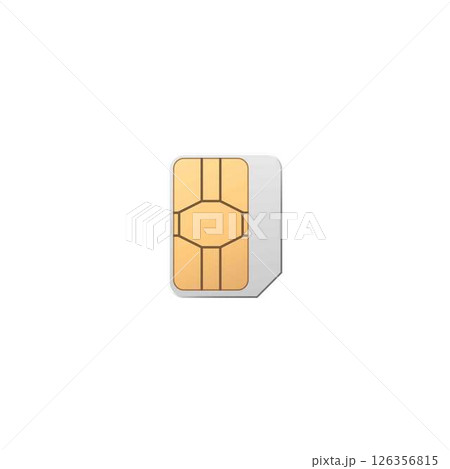 Vector illustration of SIM card, mobile communication. Vector illustration of SIM card, mobile communication. 126356815