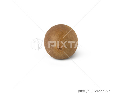Organic kiwi fruit isolated on white. 126356997