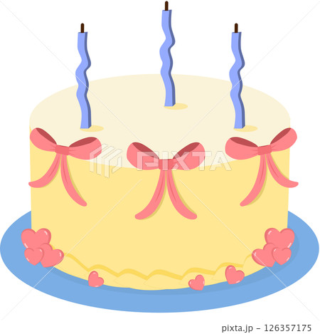 cute vintage cake 126357175