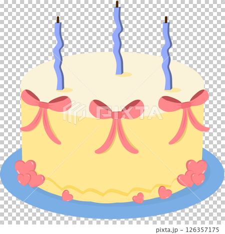 cute vintage cake 126357175