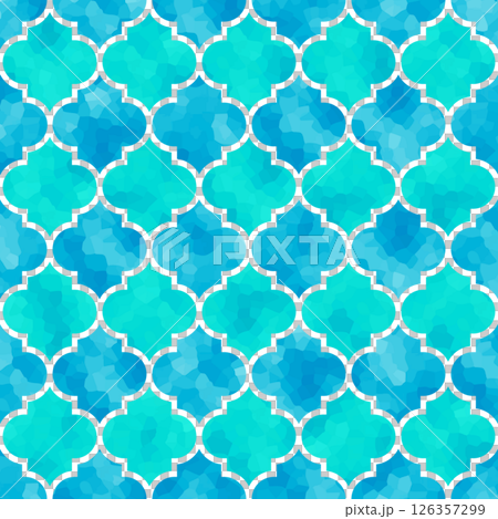 Exotic Moroccan tile background material texture pattern exotic ocean blue Exotic Moroccan tile background material texture pattern exotic ocean blue 126357299