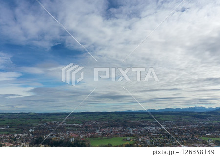 City view with a cloudy sky in the background 126358139
