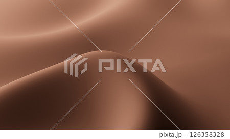 Mocha Mousse Cream background. Swirl blended mousse. Cosmetic or dairy product. Liquid spirals top view. Creamy whirlpool. 126358328