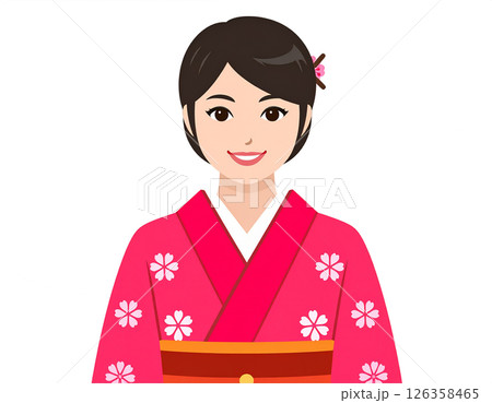 着物を着た女性 126358465