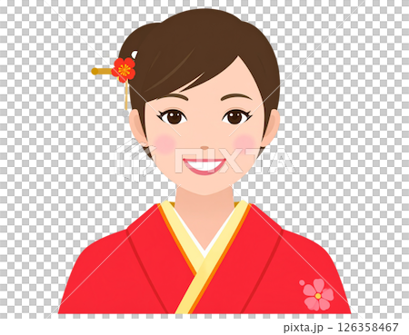 着物を着た女性 126358467