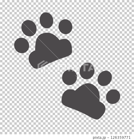 猫の肉球イラスト 126359771