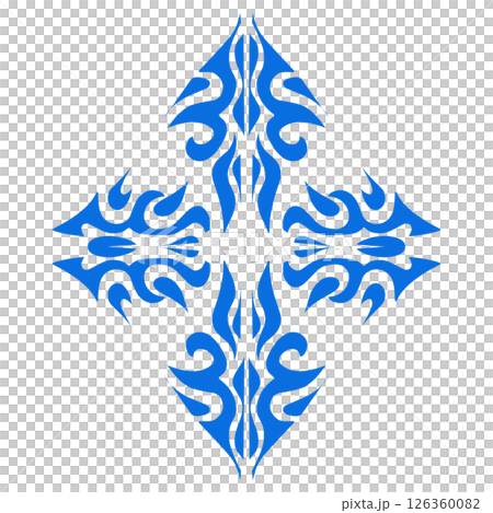 Blue color ethnic mandala patern design illustration. Perfect for logos, icons, stickers, tattoos, design elements for websites, advertisements and more. Blue color ethnic mandala patern design illustration. Perfect for logos, icons, stickers, tattoos, design elements for websites, advertisements and more. 126360082