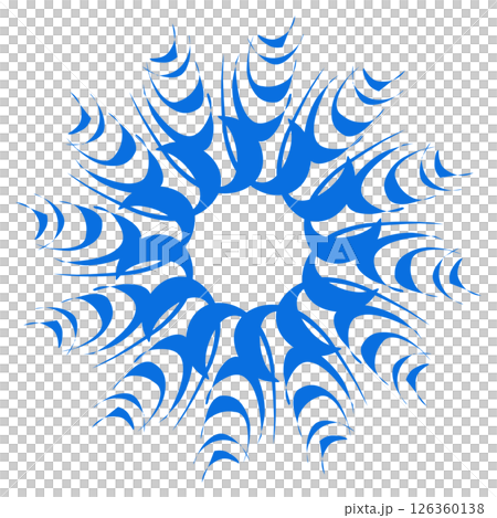 Blue color ethnic mandala patern design illustration. Perfect for logos, icons, stickers, tattoos, design elements for websites, advertisements and more. Blue color ethnic mandala patern design illustration. Perfect for logos, icons, stickers, tattoos, design elements for websites, advertisements and more. 126360138