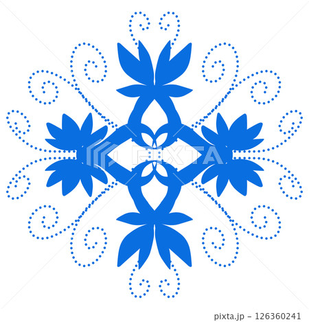 Blue color ethnic mandala patern design illustration. Perfect for logos, icons, stickers, tattoos, design elements for websites, advertisements and more. Blue color ethnic mandala patern design illustration. Perfect for logos, icons, stickers, tattoos, design elements for websites, advertisements and more. 126360241