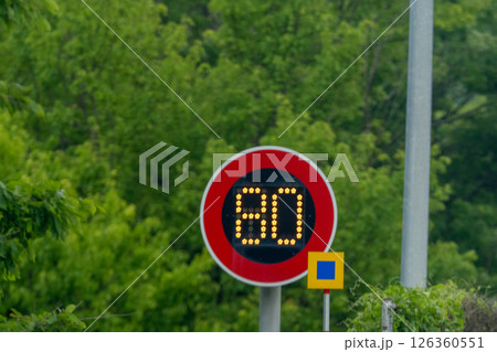 デジタル速度標識 デジタル速度標識 126360551