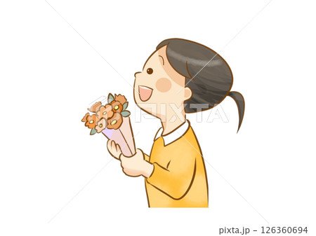 花束をプレゼントする 126360694