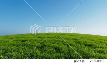Green Grass Field under Blue Sky 126360959