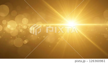 Golden Light Rays and Bokeh Background Golden Light Rays and Bokeh Background 126360961