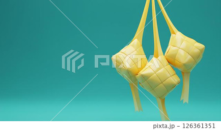 Ketupat Lebaran Festive Eid Decoration 126361351
