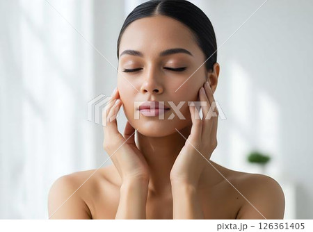 Serene Woman, Skincare, Beauty, Face, Portrait 126361405