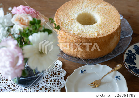 米粉のシフォンケーキ 米粉のシフォンケーキ 126361798