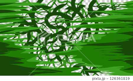 Background illustration of a natural theme that contains green elements. Perfect for wallpapers, backgrounds, banners, posters, advertisements, magazine covers, book covers, stickers, invitation card 126361819