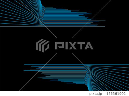 Blue minimal tech lines abstract futuristic background 126361902